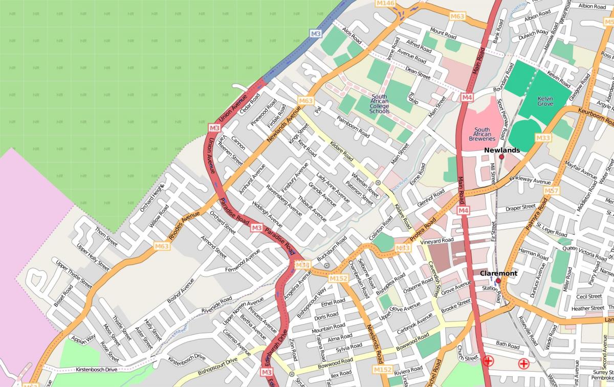 bản đồ của clifton Cape Town