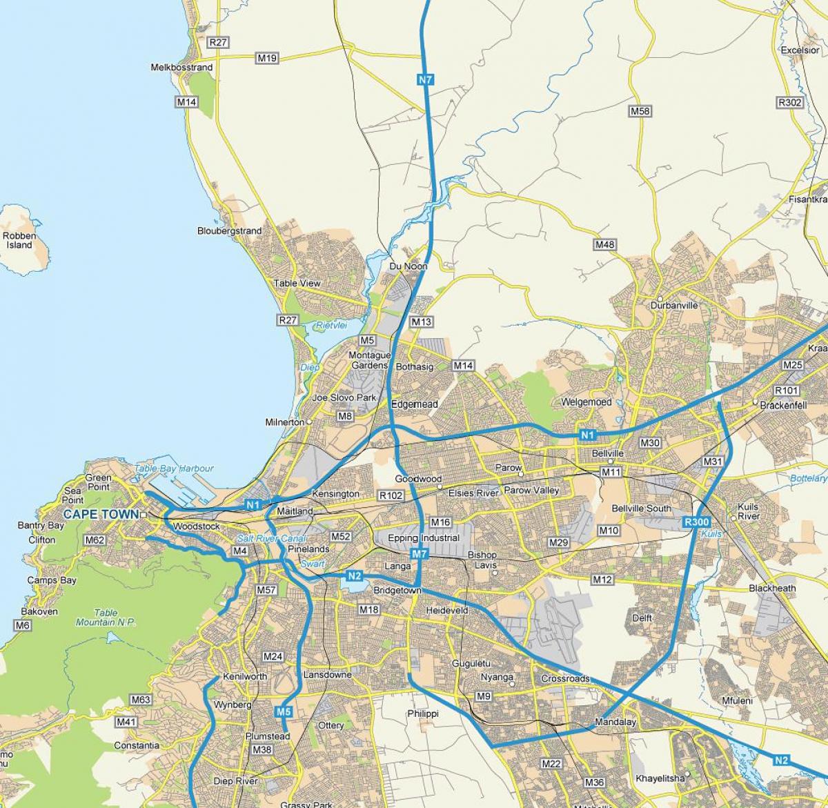 bản đồ của edgemead, Cape Town