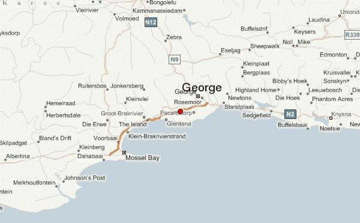 bản đồ của george Cape Town