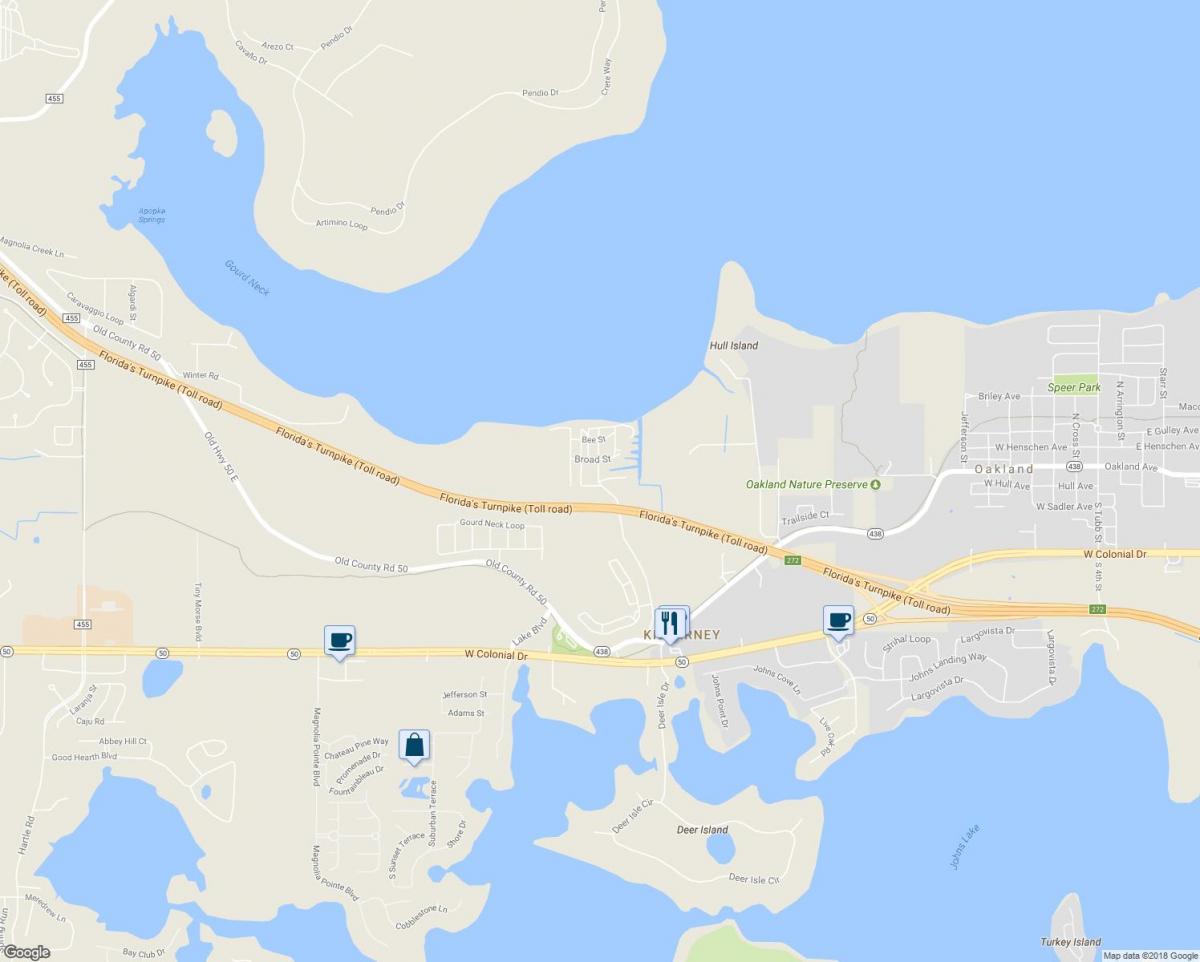 bản đồ của killarney khu vườn