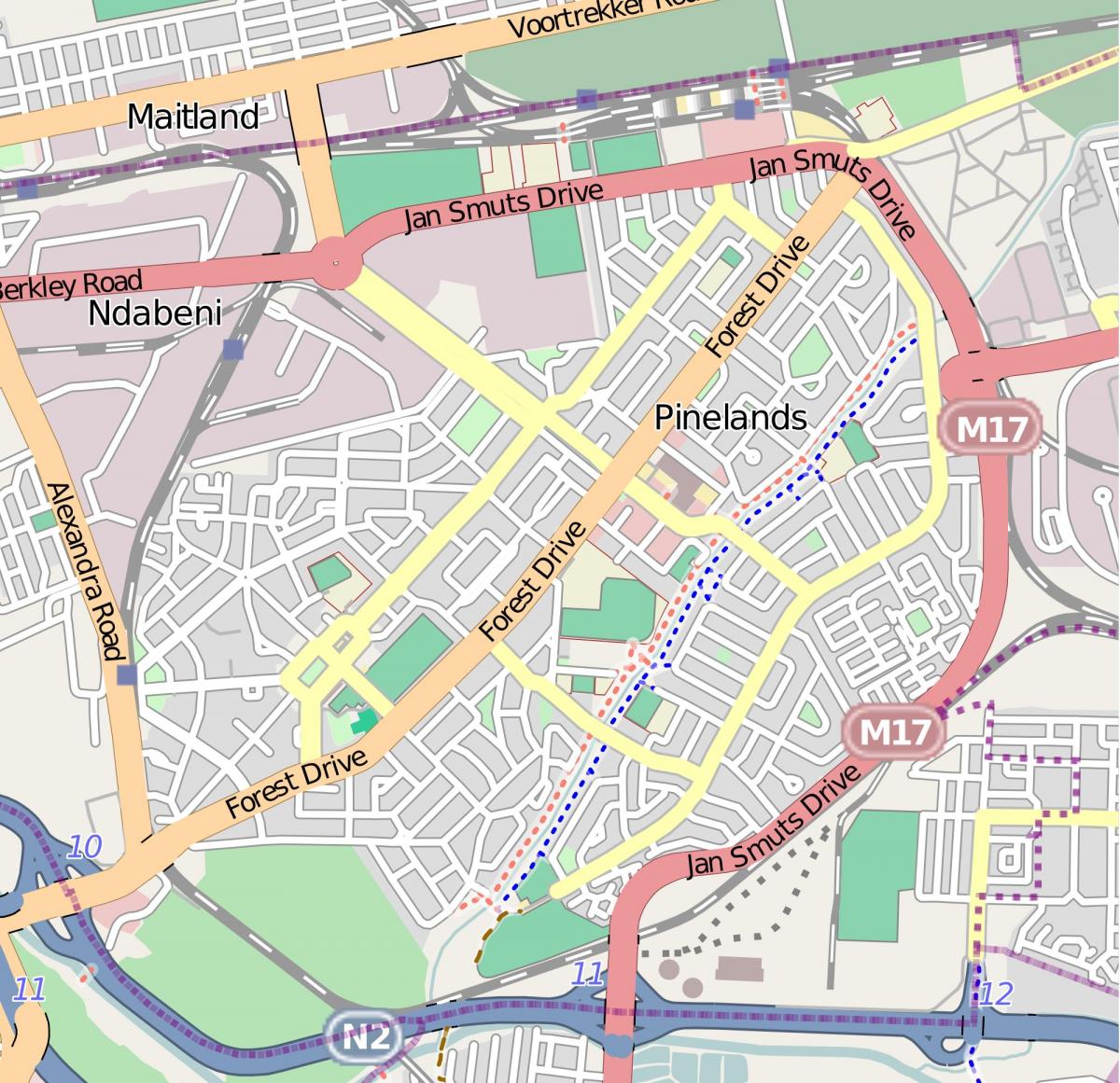 bản đồ của maitland Cape Town