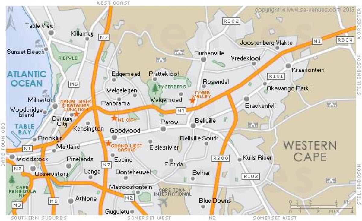 bản đồ của plattekloof