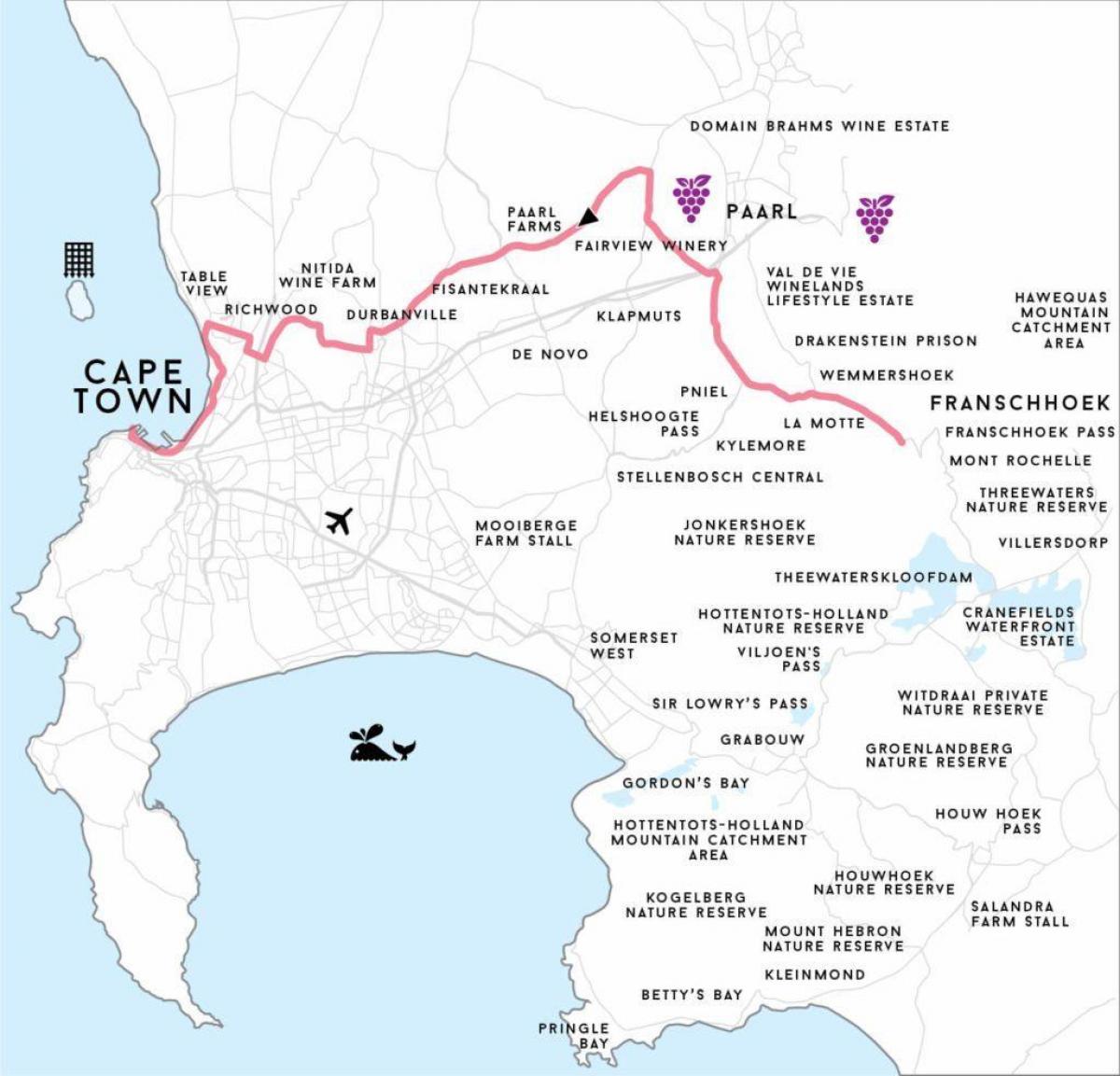 bản đồ của richwood Cape Town 