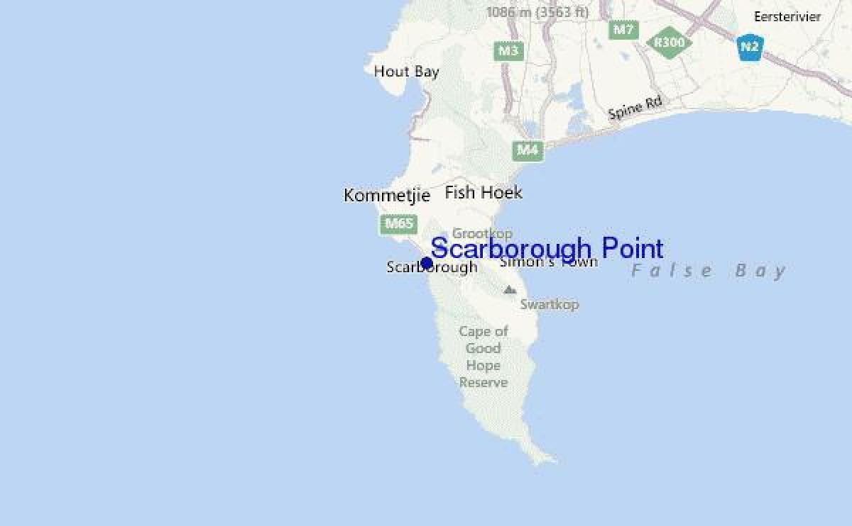 bản đồ của scarborough Cape Town