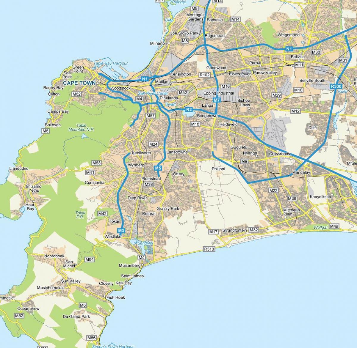 bản đồ của schaapkraal Cape Town
