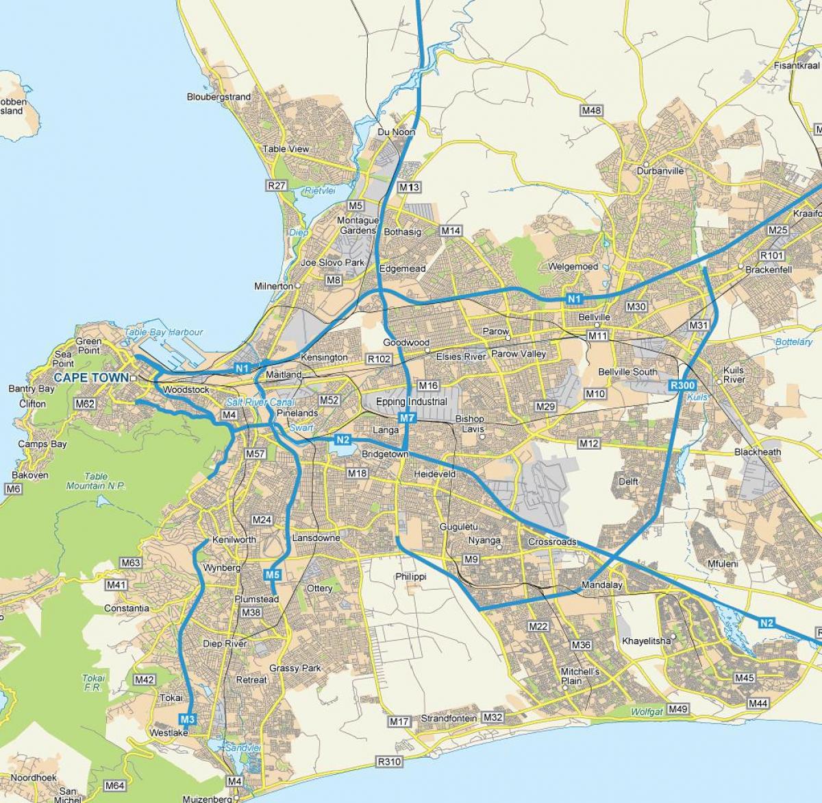 bản đồ của sydney Cape Town