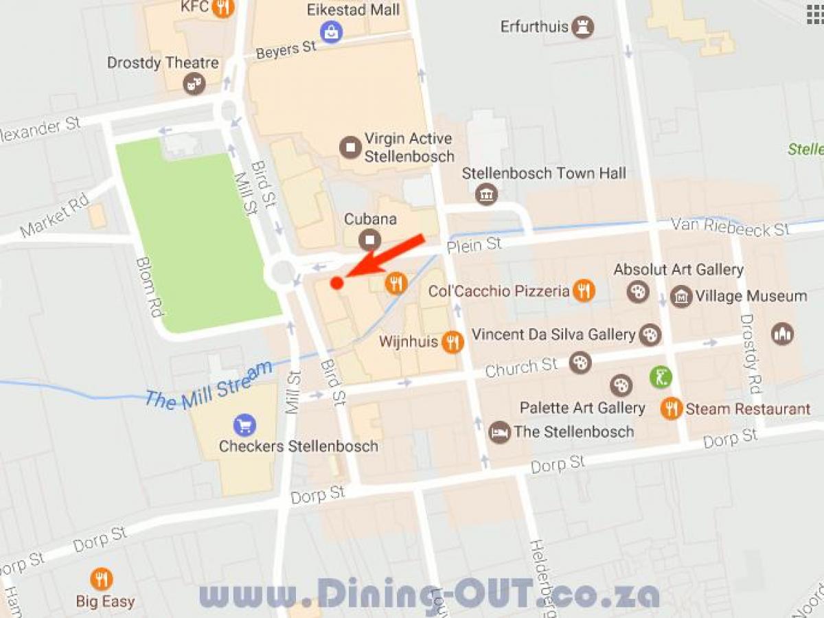 bản đồ của trẻ em đường phố Cape Town