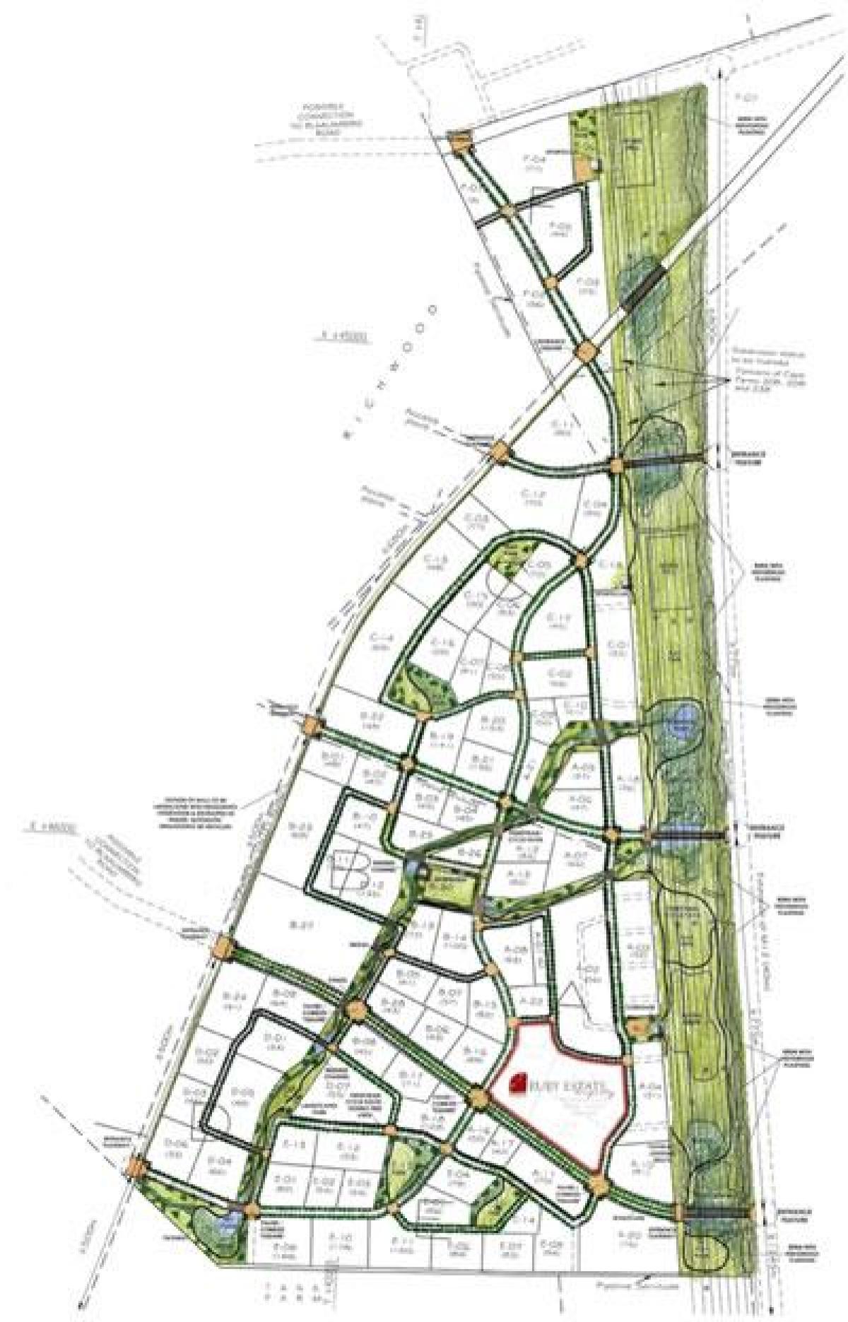 bản đồ của tía động sản Cape Town