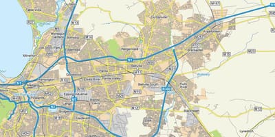 Bản đồ của đường phố, bản đồ của đề xuất Cape Town