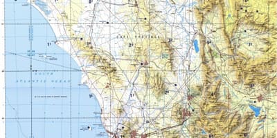 Cape Town bản đồ địa hình