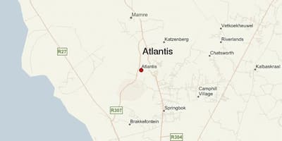 Bản đồ của atlantis Cape Town 