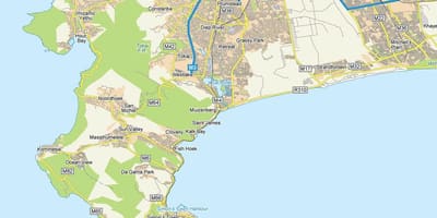 Bản đồ của bản đồ Cape Town