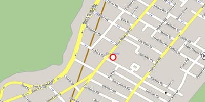 Bản đồ của biển điểm Cape Town