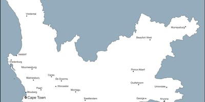 Bản đồ tây thị Trấn Cape