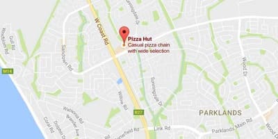 Bản đồ của sunningdale Cape Town