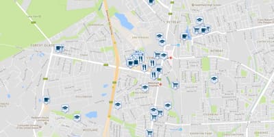 Bản đồ của vấn Cape Town