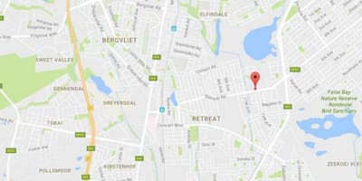 Bản đồ của bergvliet Cape Town
