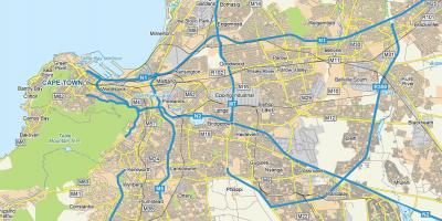 Bản đồ của mới Cape Town