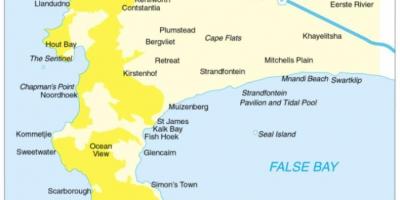 Bản đồ của cape town Nam Phi