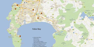 Bản đồ của Cape Town & khu vực xung quanh