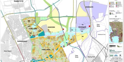 Bản đồ của công viên Cape Town 