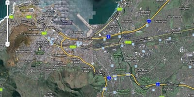 Bản đồ của Cape Town vệ tinh