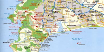 Một bản đồ của Cape Town