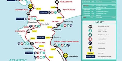 Cape Town xe đạp bản đồ