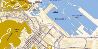 Cổng của Cape Town sống bản đồ