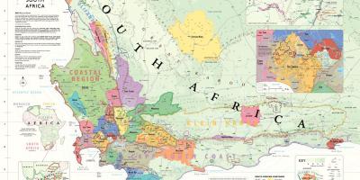 Bản đồ của franschhoek rượu