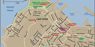 Thành phố của Cape Town xem bản đồ