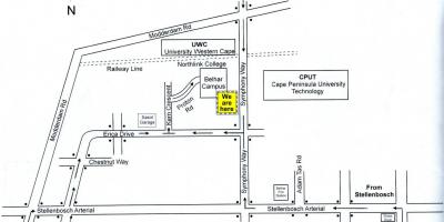 Bản đồ của cput Cape Town