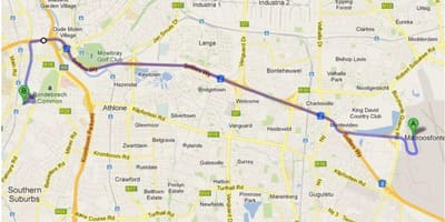 Bản đồ của crawford Cape Town