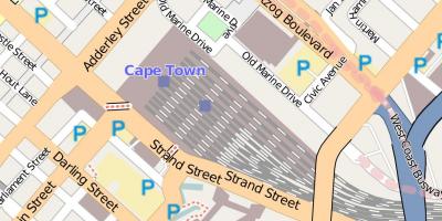 Bản đồ doanh trại đường Cape Town