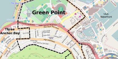 Xanh điểm Cape Town bản đồ