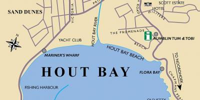Bản đồ của gỗ bay bản đồ Cape Town
