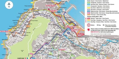 Bản đồ của mũi tên vàng tuyến xe buýt