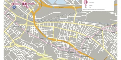 Bản đồ của muối sông Cape Town