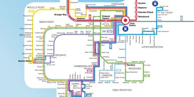 Cape Town bản đồ