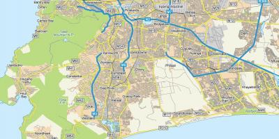Bản đồ của ottery Cape Town 