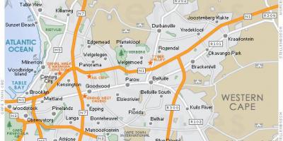 Bản đồ của plattekloof Cape Town