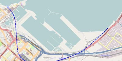 Bản đồ của sợi đường Cape Town