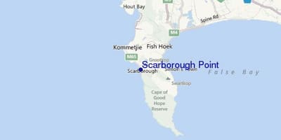 Bản đồ của scarborough Cape Town