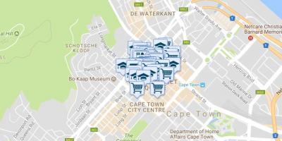 Bản đồ của shortmarket đường Cape Town