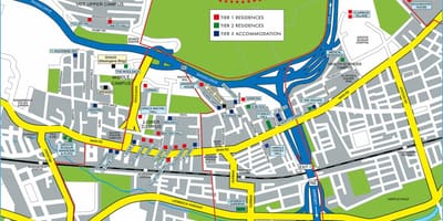 Bản đồ của đại học Cape Town