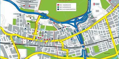 Bản đồ của đại học Cape Town