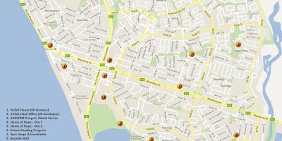 Bản đồ của xem bảng Cape Town