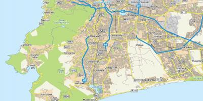 Bản đồ của đường phố, bản đồ của plumstead Cape Town